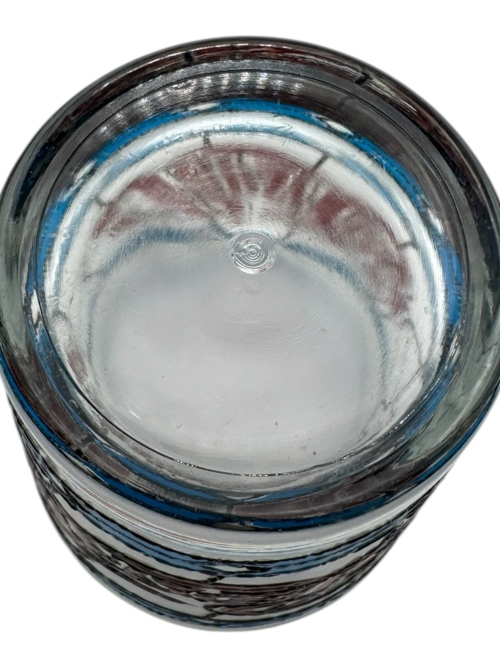Vintage 1970s Pepsi-Cola Stained Glass Style Drinking Glass Tumbler 3 3/4 In. - Picture 6 of 10